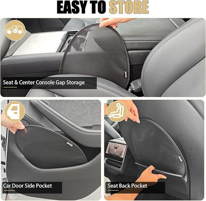 2 Pack Car Side Window Sun Shades, Static Cling Driver Side Window Shade | Upgrade Car Window Shades for Baby, Sun Blocker for Glare and Sun Protection, Clear Visibility, 15.7 × 11.4 inches - Image 6