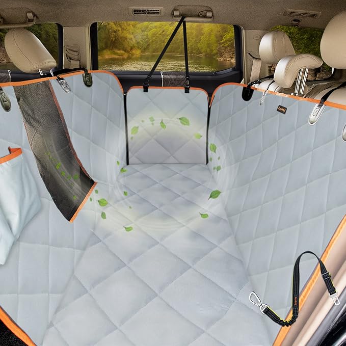 Dog Seat Covers for Trucks 100% Waterproof Car Hammock for Truck Back Seat Durable X-Large Dog Seat Cover Against Dirt and Fur Machine Washable Pet Seat Cover for Trucks and Large SUVs by iBuddy