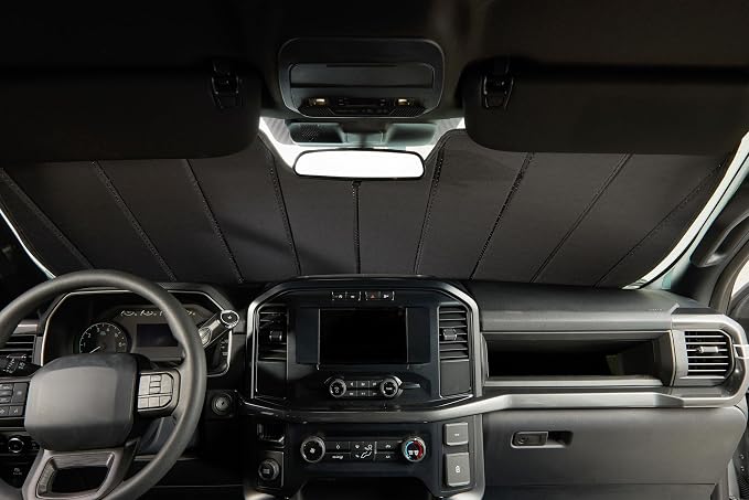 Covercraft UVS100 Windshield Sunshade for 2014-2021 Toyota Tundra | Custom fit for your vehicle's windshield. Helps reduce heat, block UV rays and folds for easy storage. - Image 6