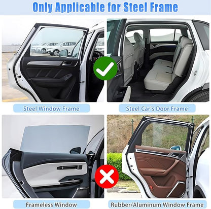ZATOOTO Car Window Shades for Front Side Window Sun Shade for Privacy | 2PCS Side Window Curtains UV Protection, Car Window Cover for Block Out Light for Camping, Sleeping, Cloth Changing - Image 8