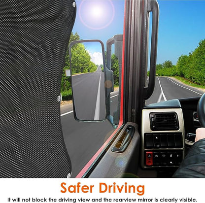 Side Window Sun Shade for Semi Truck, 22×24 inch Large Car Window Shades for Freightliner Volvo VNL International Trucks - Semi Truck Accessories, Easy Install, Interior UV Protection - Image 4