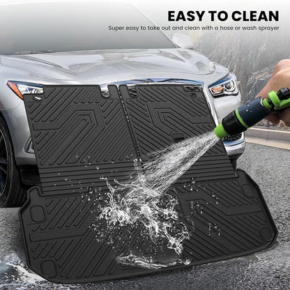 LASFIT Cargo Mats for Nissan Pathfinder 2013-2020/QX60 2014-2021/JX35 2013 | All Weather TPE Custom Fit Cargo Trunk Mat & Backrest Mats Accessories, Black - Image 7