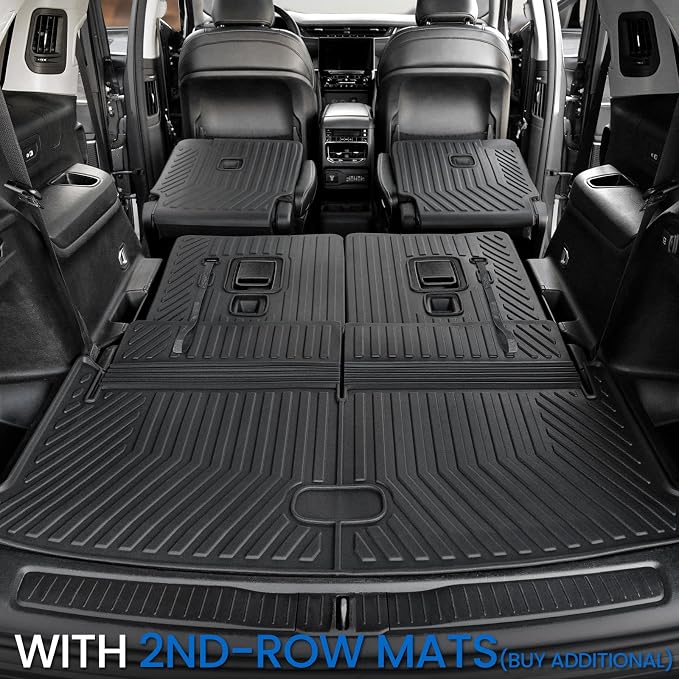Cargo Mat for Jeep Grand Cherokee L 2021-2026 Accessories | Cargo Liner & Rear Seat Back Protector, All Weather TPE, Non Slip & Odorless & Scratch Proof, Quick Clean - Image 5