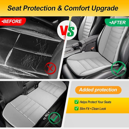kingphenix 5-Piece Car Seat Cushion Set with Back Support | Memory Foam Car Cushion for Long Driving, Truck, Office Chair, Tailbone and Lower Back Support - Image 8
