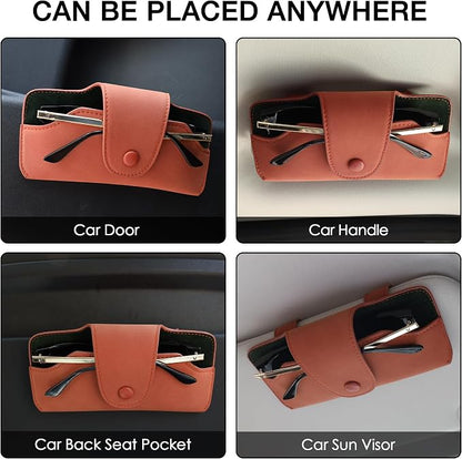 Sunglass Holder for Car Visor Glasses Case Non-Slip Clip Universal for Sunglasses Eyeglasses Car Interior Accessory - Image 4