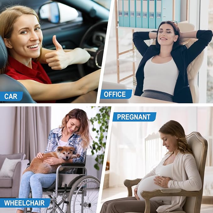 Lofty Aim Lumbar Support Pillow for Car, Car Seat Back Support for Driving | Memory Foam Car Lumbar Support for Driving, Car Back Cushion, Adjustable Straps, Lower Back Pillow, Breathable 4D Mesh, Brown - Image 7