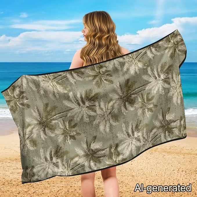 1 Piece Car Towel Seat Cover Palm Tree Front Seat Towel Cover Breathable Soft Cars Accessories with Storage Bag for Cars, SUVs, and Trucks - Image 4
