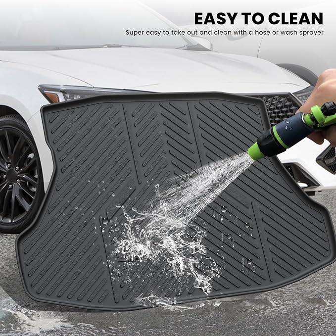 LASFIT Cargo Mat for Acura ILX 2013-2022 Sedan, Rear Trunk Liner | All Weather Premium TPE Trunk Mats, Custom Laser Fit, Raised Edge Design, Full Edge Coverage, Refined Interior Protection - Image 6