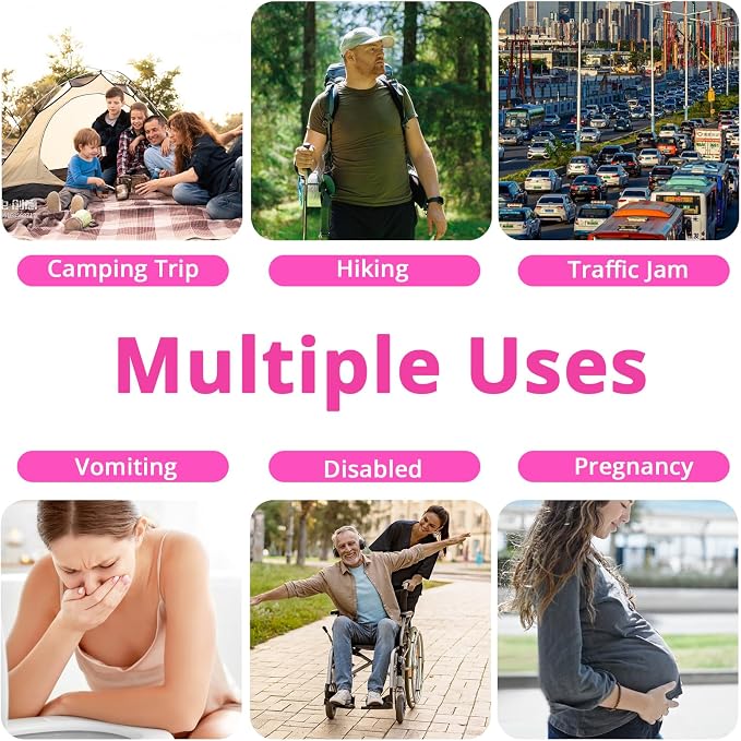 Disposable Urine Bag for Travel - 900ML Portable Pee Bags for Women Men 8/12/20/24/28 PCS Emergency Vomit Bags Urinal Toilet for Car Camping, Road Trip,Traffic Jam, Pregnant, Kid, Patient - Image 8