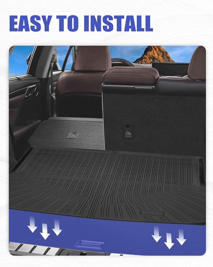 Trunk Mat for Lexus RX RX350/RX450H Accessories 2016-2022 All Weather Cargo Liner Rear Trunk Mat Pet Mat - Image 6