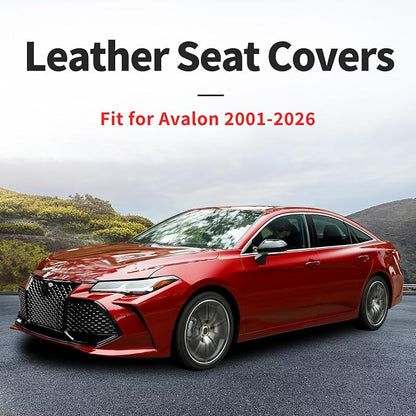 Avalon Seat Covers Custom Fit for Toyota Avalon 2001-2026 - Full Set Premium Leather, Waterproof, All-Weather, Airbag Compatible, Anti-Slip, Breathable, Only 2 Front seat Covers (Beige) - Image 4