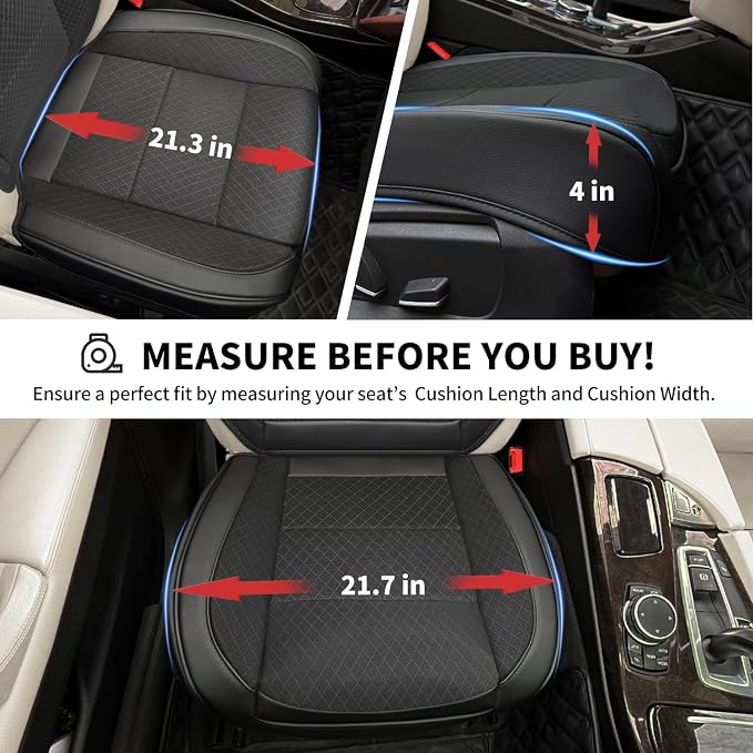 BEITK 1 Pack Black Ventilated Cooling Mesh Car Seat Covers | 3D Air Mesh, PU Leather, Breathable, with Storage pocket, Non-slip, Universal Fit for Car Truck SUV, Easy to Install - Image 7