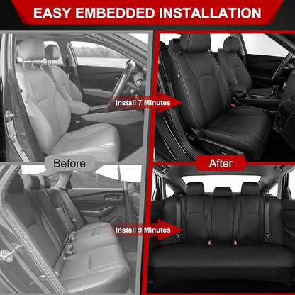 TTX LIGHTING Custom Fit Faux Leather Seat Covers for Honda Accord 2023-2025 | Original Factory Pattern Waterproof Full Set, Airbag Compatible Car Seat Protectors Complete Interior Upgrade Set - Image 9