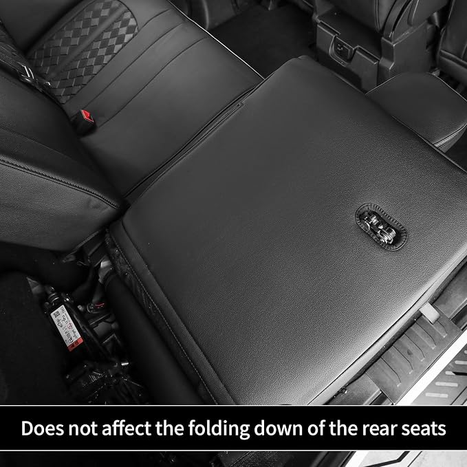 F150 Seat Covers 2015-2020 SuperCrew Full Set Custom Fit | Fits 2015-2020 Ford F150 SuperCrew & 2017-2022 F250/F350/F450 CrewCab Lariat,King Ranch,Platinum,Limited Faux Leather - Image 7