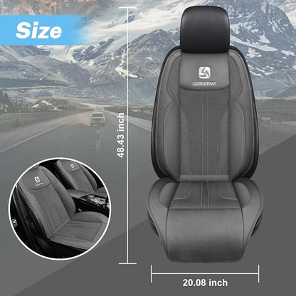Cooling Car Seat Cushion Front Seat,12V&24V Cooling Seat Cover for Car with 10 Fans,Cooled Seat Cover for Car SUV Truck Universal Fit (Grey) - Image 8
