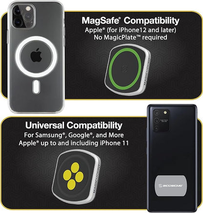 Scosche MP2CUPM-SP MagicMount Pro2 Cup Holder Magnetic Cell Phone Holder Car Mount Kit Compatible with MagSafe, iPhones, Galaxy, Pixel & All Smartphones - Image 7