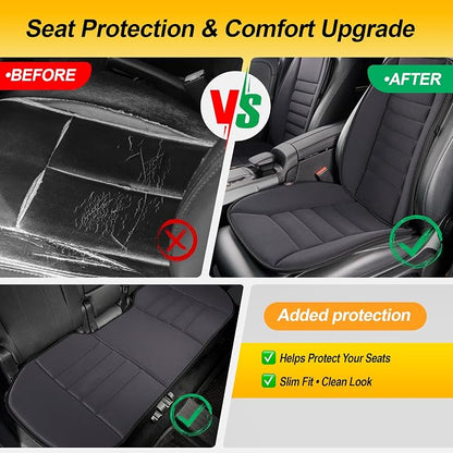 kingphenix 5-Piece Car Seat Cushion Set with Back Support | Memory Foam Car Cushion for Long Driving, Truck, Office Chair, Tailbone and Lower Back Support - Image 7