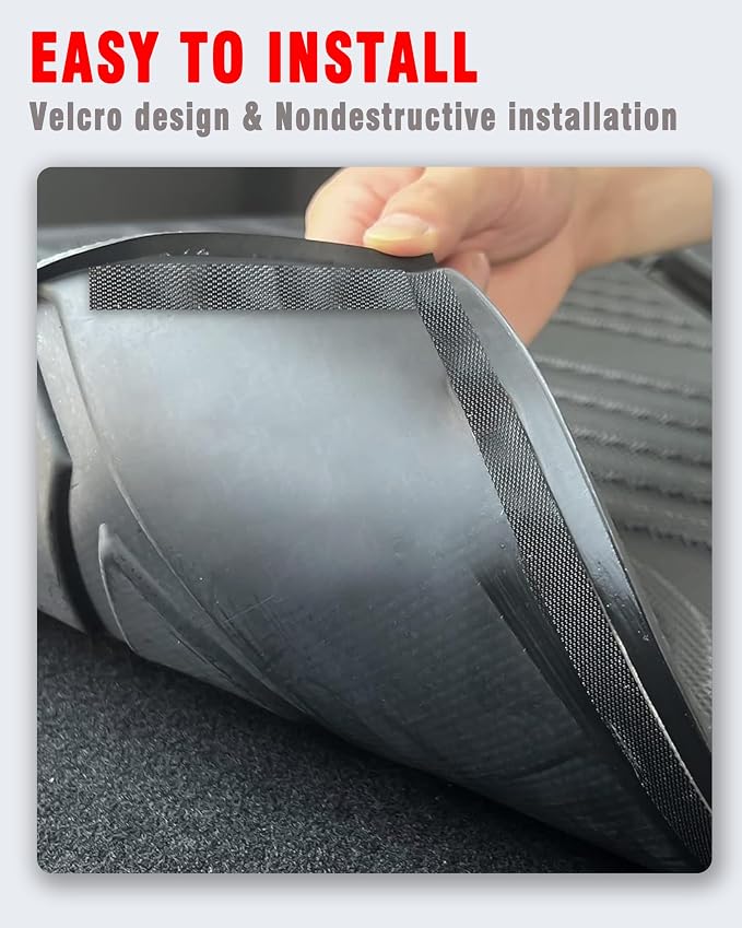Rear Seat Back Cover Backrest Protector for Lexus RX350 RX350H RX450H+ RX500H Accessories 2023-2025 with Hook&Loop All Weather Split Dog Liner Pet Mat Cargo Trunk Liner 3 PCS - Image 6