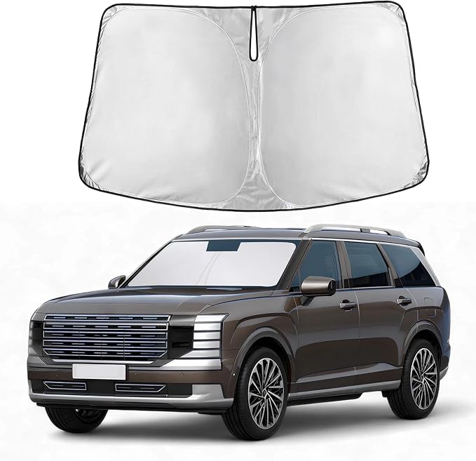 Autovir Windshield Sun Shade Fit for 2020-2024 2025 2026 Hyundai Palisade | Sunshade, Front Car Window Shades Sun Visor, Blocks UV Rays & Heat, Car Accessories by Autovir