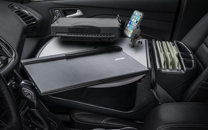 AutoExec AE-RMCD-PM-PS-GT Roadmaster Car Desk for Your Vehicle Workstation and Mobile Office, with Phone Mount and Printer Stand | Vehicle Workstation, Mobile Office, Phone Mount, Printer Stand - Image 2