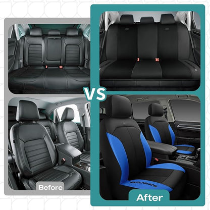 Skechers Car Seat Covers,GOGA Mat Oxford Cloth Seat Covers,Waterproof Car Seat Covers Full Sets,Automotive Universal Fit Seat Cover for Most Cars, Suvs, Trucks,Blue - Image 7
