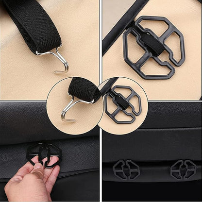 Coverado Front Seat Covers, Waterproof Nappa Leather Car Seat Cover, Sideless Car Seat Covers Front Seats, Driver Seat Cover, Car Seat Protector Universal Fit for Most Sedans SUV Truck, Grey - Image 9