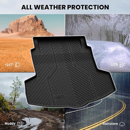 LASFIT Cargo Mat for Acura TLX & Type S 2021-2025 Sedan, Rear Trunk Liner | Rear Cargo Area, All Weather Premium TPE Trunk Mats, Raised Edge Design, Refined Interior Protection, Easy to Wash - Image 8