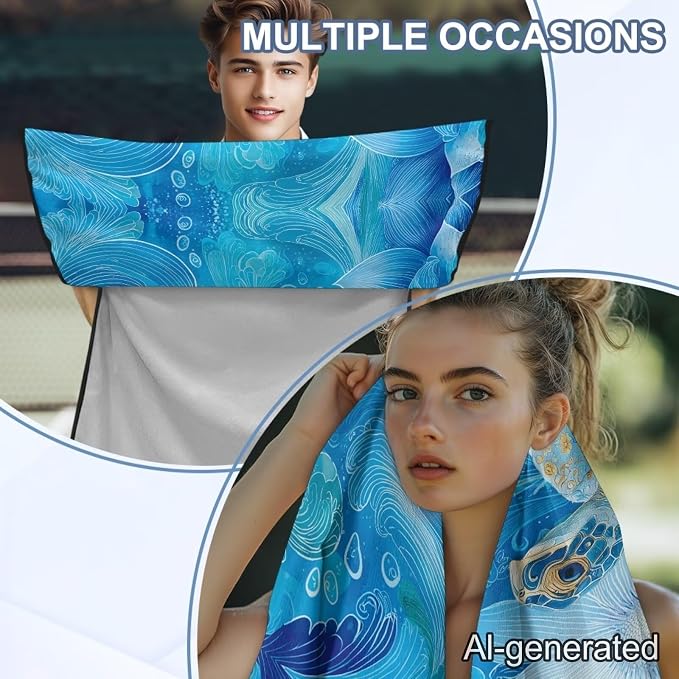 Sea Turtle Flowers Car Towel Seat Cover Soft Washable Car Seat Cover Protector Fashion Easy to Installation for Cars, Trucks, Sedans, Vans, SUVs - Image 5