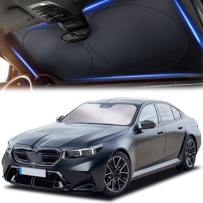 Autovir Car Windshield Sun Shade, 280T Reflective Front Visor Sun Blocker by Autovir