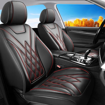Fit for Prius Car Seat Covers Compatible with Toyota Prius 2001-2026 - Waterproof Breathable Leather Automotive Seat Cushions Protector,Airbag Compatible,Full Set 5 Seats(Redline) by Unknown