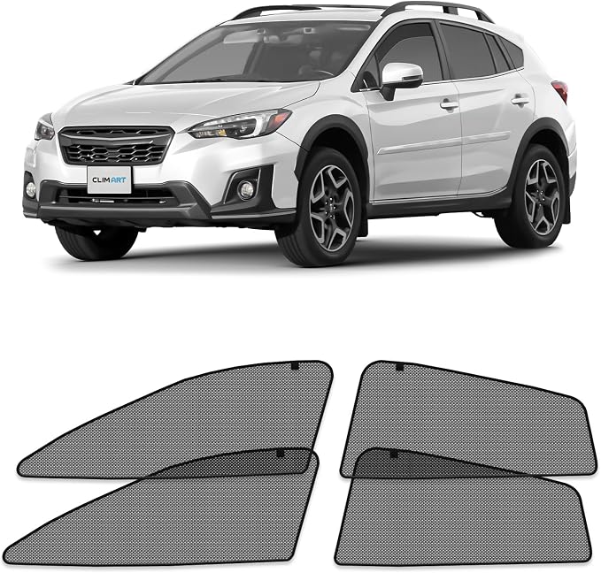 CLIM ART Magnetic Car Window Shades for Subaru XV Crosstrek 2018-2023 – Custom-Fit Sun Blocker Curtains, Side Window Covers, Essential Car Accessories for Camping, Baby,and Privacy Protection - MS0311 by CLIMART