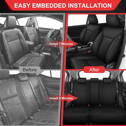 TTX LIGHTING Custom Fit for Honda HR-V Seat Covers 2016-2021 5-Seats | Original Seat Pattern | Full Coverage | Easy Install | Waterproof | Faux Leather | Shield Your Car Seats | All Season - Image 8