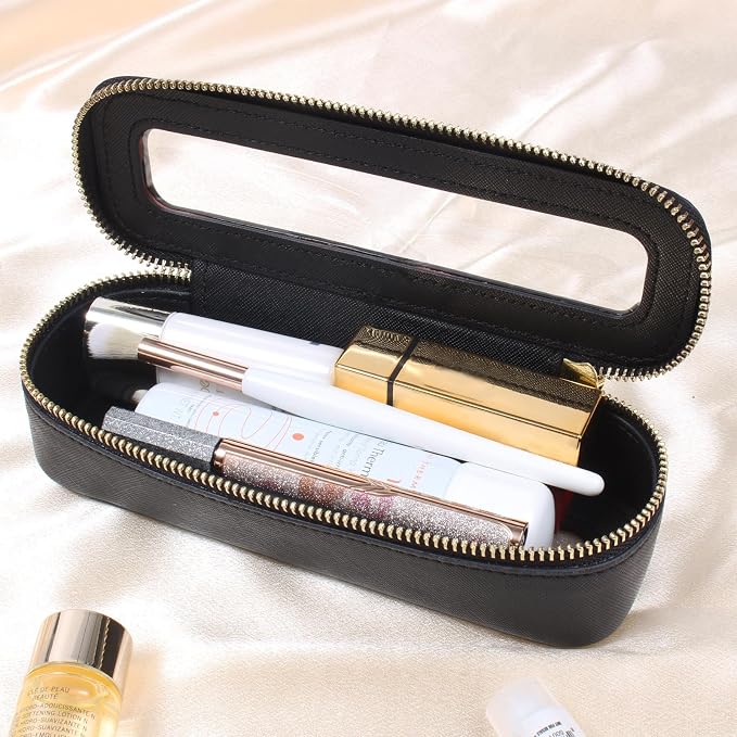 Travel Clear Makeup Bag Set, TSA Approved Cosmetic Bag Case with Zipper Portable Makeup Pouch Toiletry Bag Traveling Cosmetic Organizer Storage Bag Car Organizer Car Essentials - Image 6