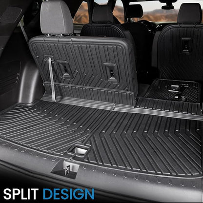 Cargo Mat for Chevy Traverse 2018-2023 Accessories | Also for 2024 Traverse Limited, Cargo Liner & Rear Seat Back Protector, All Weather TPE, Non Slip & Odorless & Scratch Proof - Image 3