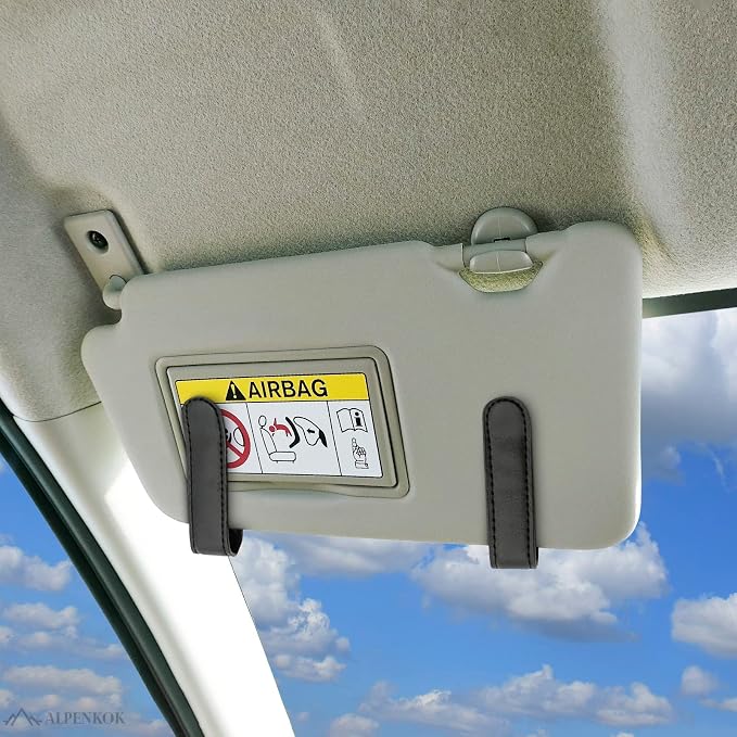 Car Tissue Holder Visor, 9.1×4.7x1.5, PU Leather, Napkin Storage | Car Visor Tissue Holder; Ergonomic Take-Out Port, Universal Fit, Refillable; Metal Clip Mount, Quick Install - Image 6