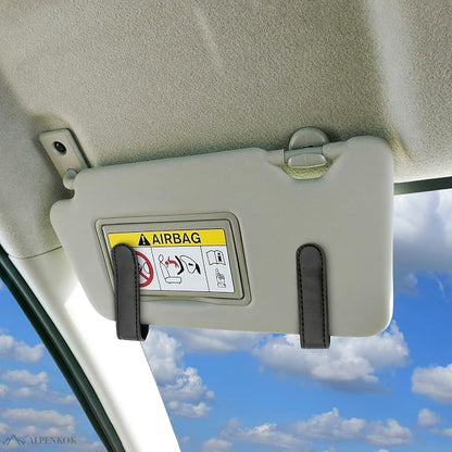 Car Tissue Holder Visor, 9.1×4.7x1.5, PU Leather, Napkin Storage | Car Visor Tissue Holder; Ergonomic Take-Out Port, Universal Fit, Refillable; Metal Clip Mount, Quick Install - Image 6