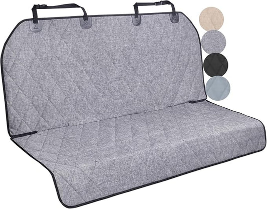 VIVAGLORY Dog Seat Cover Pet Seat Protector, Large, Heather Black | Backseat Cover for Car Suv & Truck, Back Rear Backseat Bench Protector by VIVAGLORY