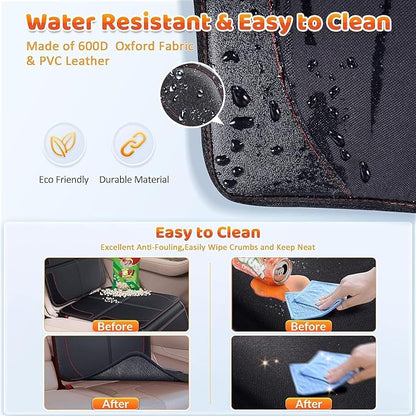 Gimars XL Thickened Car Seat Pad, Pack of 2, [ISOFIX Suitable], Universal Waterproof 600D Oxford Car Seat Protector with Mesh Pockets, Universal for SUVs, Cars and Trucks, Black - Image 6