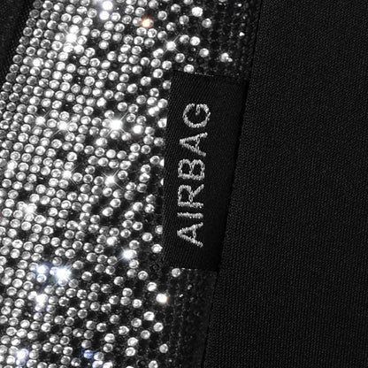 CAR PASS 3D Air Mesh Seat Covers for Cars, Bling Diamond Leather Foam Car Seat Covers for 2 Front Interior Sets, Automotive seat Covers Universal Fit Truck SUV Cute Women Girl, Black Silver Rhinestone - Image 6