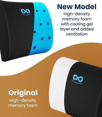 Everlasting Comfort The Original Lumbar Support Pillow for Office Chair - Improves Posture, Promotes Back Pain Relief - Superior Back Support for Gaming and Desk Chairs - Lumbar Pillow for Car, Couch - Image 7