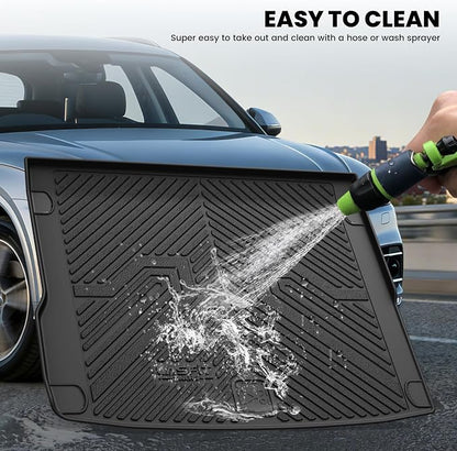 LASFIT Cargo Mat for Audi Q5/SQ5 2009-2017, Custom Fit All-Weather TPE Trunk Mat for Audi Accessories, Waterproof, Easy to Clean, Black - Image 6