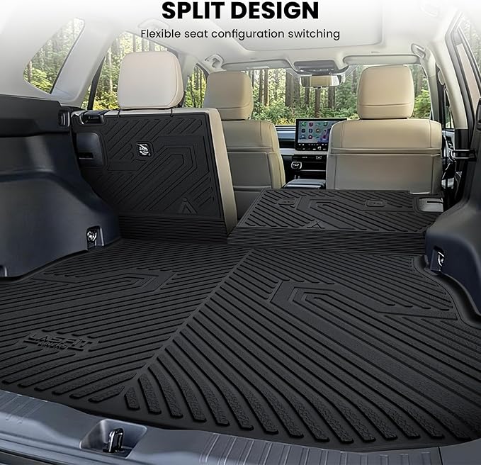 LASFIT Cargo Trunk Mat for Toyota RAV4 2026 PHEV Plug-in Hybrid | Not Fit Hybrid. Not Fit Cargo with Subwoofer 100% TPE All Weather Custom Fit Trunk & Backrest Mat Automotive Accessories - Image 2