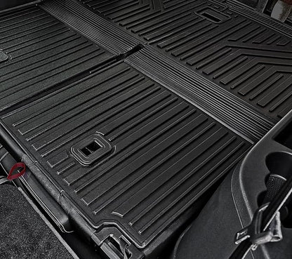 Cargo Mat for Volkswagen VW Atlas 2018-2026 6/7 Seats Accessories | One-Piece Cargo Liner & Rear Seat Back Protector, All Weather TPE, Non Slip & Odorless & Scratch Proof, Quick Clean - Image 9