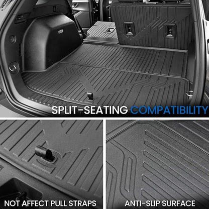 Cargo Mat for Chevy Equinox & GMC Terrain 2025-2026 Accessories | Gas Only, One-Piece Cargo Liner & Rear Seat Back Protector, All Weather TPE, Non Slip & Odorless & Scratch Proof, Quick Clean - Image 5