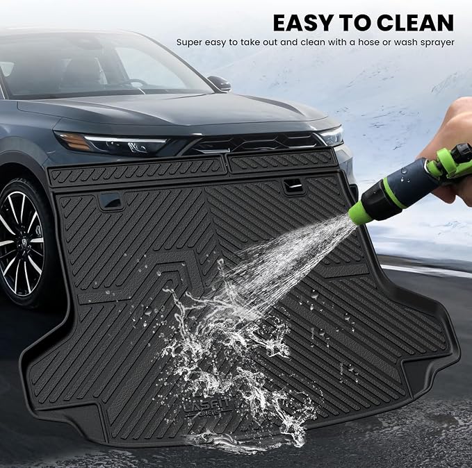 LASFIT Cargo Mat Mat for Honda HRV 2023-2027 & for Acura ADX 2025-2026 | Full Surround TPE Mats, Tall Walls, 3D Custom Fit, Non-Slip, Easy Clean, Tool-Free Install, Vehicle-Specific Accessories - Image 6