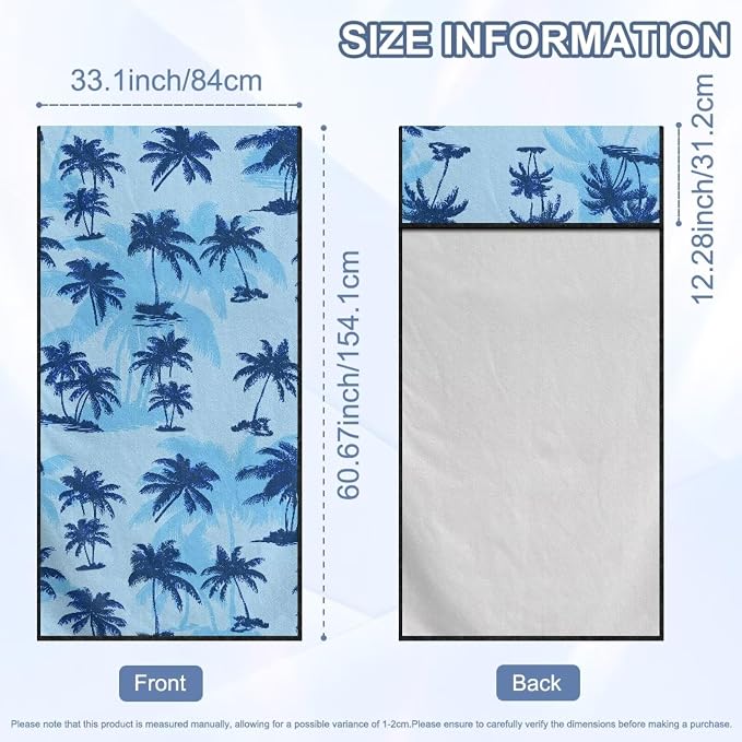Palm Tree Car Towel Seat Cover Soft Comfort Car Seat Cover Protector 1 Piece Easy to Installation Universal Fit for SUV Van Truck Sedan - Image 7