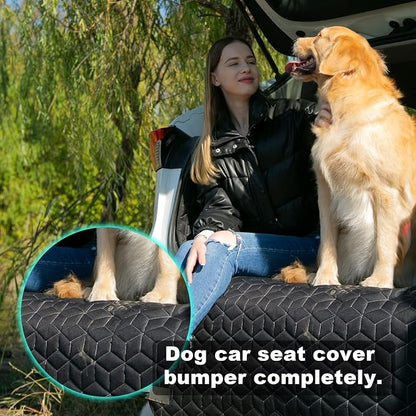 Meginc SUV Cargo Liner for Dogs,100% Waterproof Pet Trunk Car Seat Cover Mat with Bumper Flap Protector,Dog Protect Auto Carpet, Heavy Durable Pet Car Seat Protector for SUV CRV RAV4 Q5 CX5 - Image 3