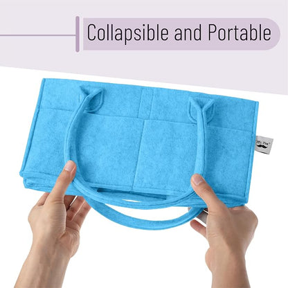 Mr. Pen- Baby Diaper Caddy Organizer, Blue | Nursery Storage Bin and Car Organizer for Diapers and Baby Wipes - Image 6