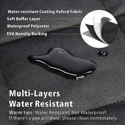 F-color SUV Cargo Liner for Dogs - Heavy Duty Trunk Cover for Full-Size SUV | Pet Cargo Cover with Bumper Flap Protector, Non-Slip Car Trunk Mat, Dog Car Seat Cover Prevents Scratches Pet Hair Mud Dirt - Image 4