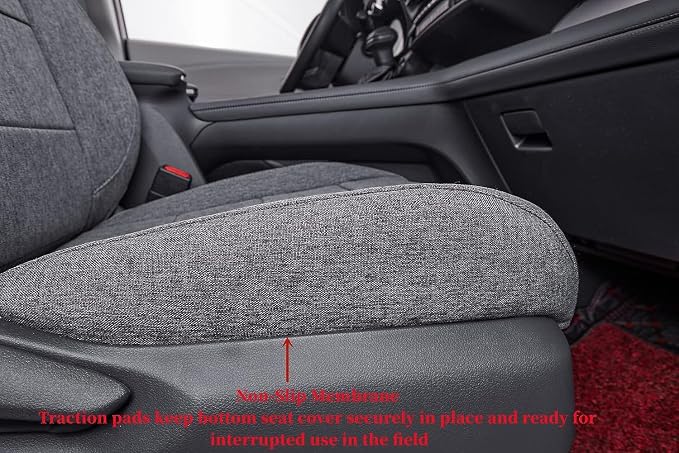 Sienna Car Seat Covers Custom Fit for 2011-2020 Toyota Sienna LE,XLE,Limited,L,XLE Premium,Limited Premium,7-Seater,Full Coverage,Airbag Compatible Polyester Seat Protector (Full Set,Gray) - Image 4